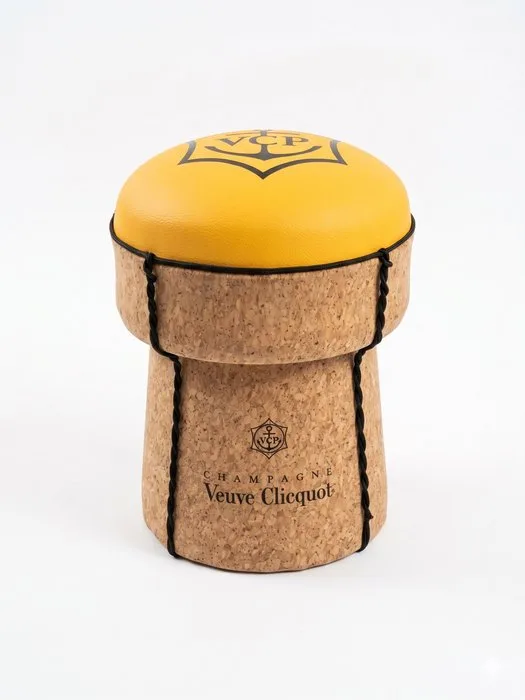 Veuve Cliquot Champagne Cork Puff – Unique Collector’s Piece - Bench - Cork, Composite