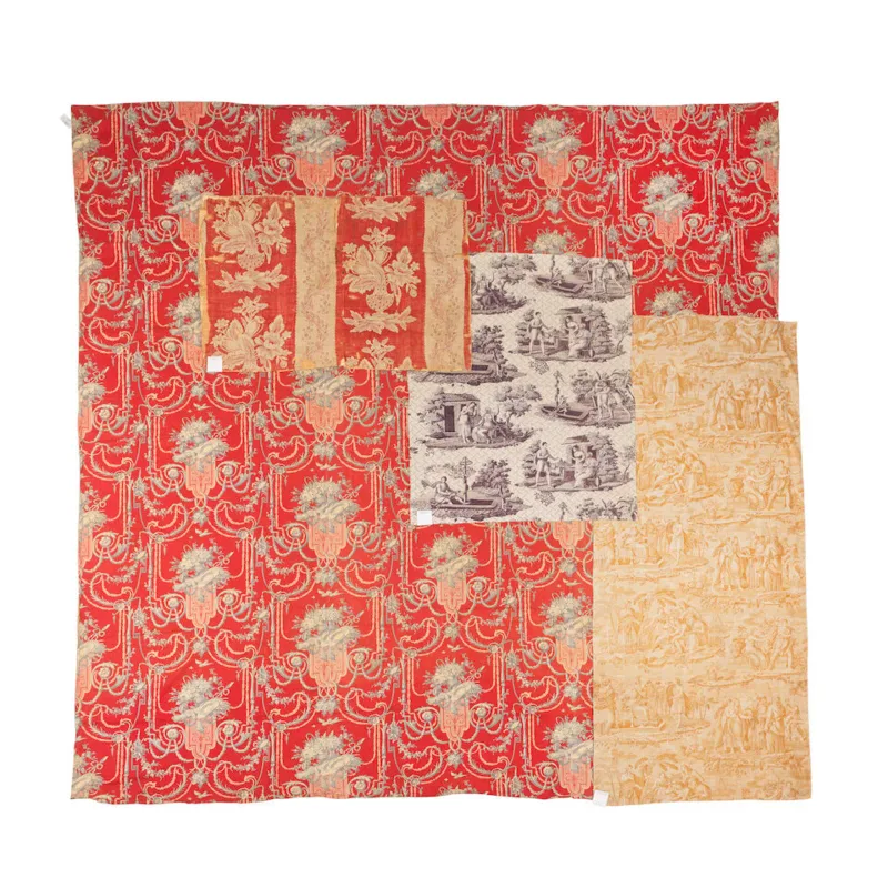 A narrative toile depicting Le Premier Navigateur French, late 18th century ((4))