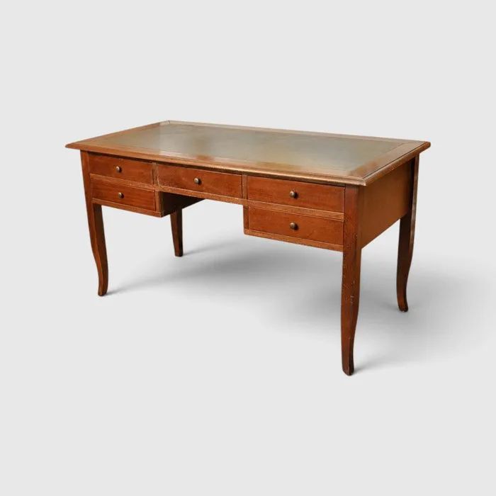 Scrittoio in stile Direttorio con piano decorato e cinque cassetti - L’eleganza dello studio classico - Writing desk - Wood