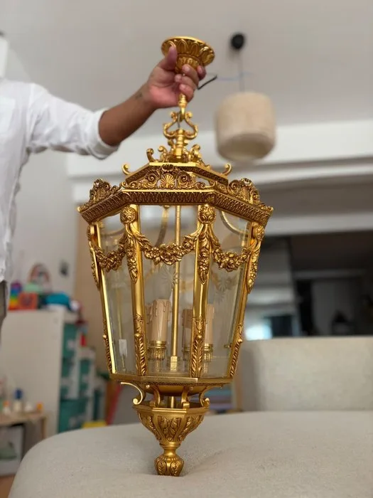 Lantern - Brass, Glass