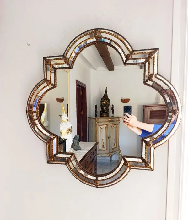 Wall mirror - Bronze, Glass - Venetian Style