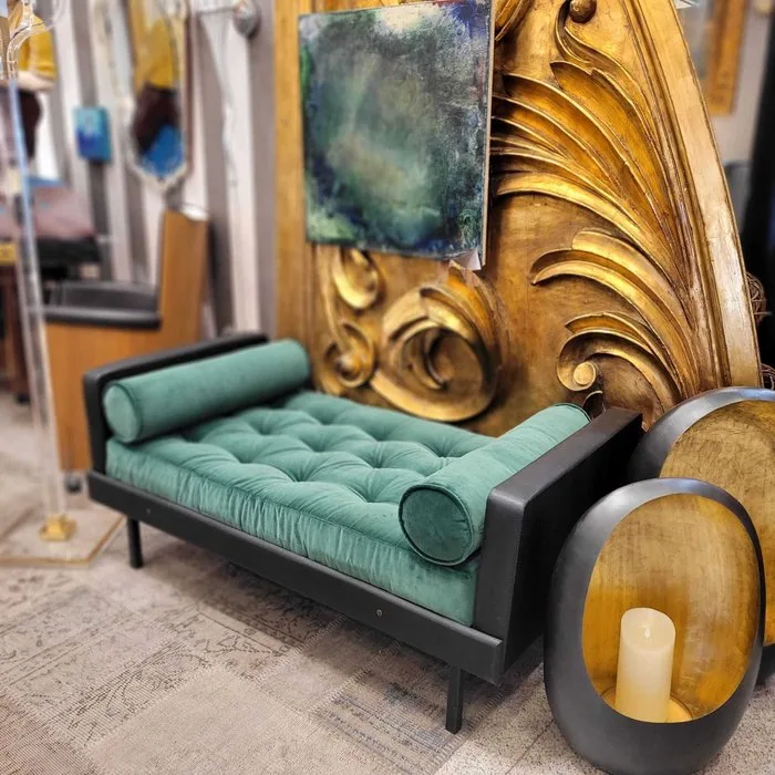 Daybed - Cast iron, Velvet