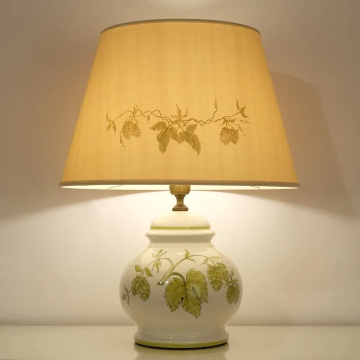 SOCIETA PORCELLANE ARTISTICHE, FIRENZE - Table lamp - Madelon - No. 357 - Porcelain - With original lampshade!